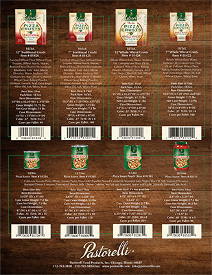 Pizza Sell Sheet Front